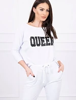 Tlačená sada Queen white