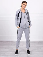 Šedá pruhovaná športová súprava