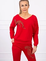 Zirkónová sada panther červená