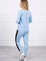 Sada s leopardím potlačou modrej farby