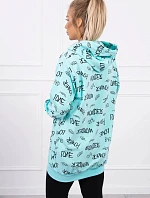 Mikina s mätovým nápisom