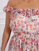 Zavinovacie šaty s ecru pásom