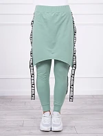 Nohavice/oblek s nápisom selfie tmavo mätový