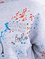 Izolovaná sada s farebnou potlačou sivá