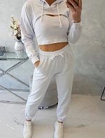 Bavlnená 3dielna súprava biela