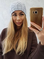 Fleecová čiapka Sonia K201 modrá