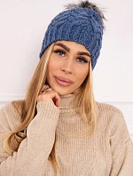 Daria K217 džínsová fleecová čiapka