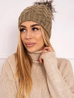 Fleecová čiapka Daria K217 light khaki