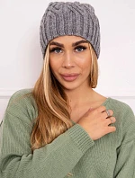 Fleecová čiapka Paulina K227 tmavo šedá