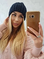 Šiltovka s vyhrňovacím lemom Marzena K206 navy blue
