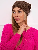 Fleecová čiapka Sandra K210 cappuccino