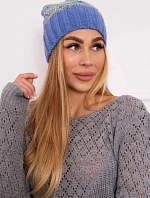 Paris fleecová čiapka K213 modrá+kiwi