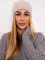Fleecová čiapka Paris K213 light beige