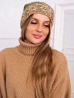 Pola fleecová čiapka K267 green+yellow neon