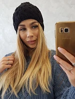 Fleecová čiapka Teresa K285 čierna