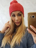 Fleecová čiapka Idalia K284 červená