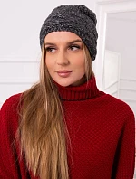 Fleecová čiapka Edyta K298 graphite