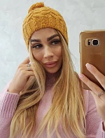 Fleecová čiapka Waleria K307 horčicová