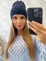 Dámska čiapka Berry K344 navy blue