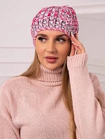 Dámska čiapka s brmbolcom Maria K335 fuchsiová