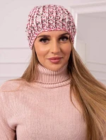 Dámska čiapka s brmbolcom Maria K335 púdrovo ružová