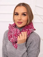 KN16 Dámska šatka s čiapkou fuchsiová