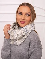 KN16 Dámsky snood vo farbe ecru