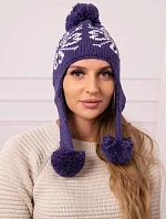 Dámske uši Balbina K381 tmavo fialové