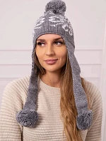 Dámske uši Balbina K381 tmavo šedé