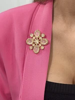 Brošňa Kvetina 2 biela