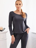 Kombinéza z viskózy v páse Graphite