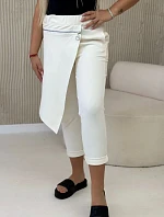 Punto Milano Zimné nohavice s ozdobným zipsom svetlo béžové