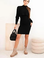 Dámska viskózna blúzka a šaty čierne