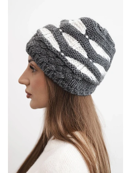 Fleecová čepice Marta K231 ecru