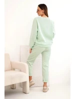 Dámska súprava z viskózy s mikinou a nohavicami butter mint Dámska súprava z viskózy s mikinou a nohavicami butter mint