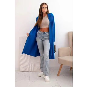 Dámska bavlnená posteľná bielizeň s dlhým rukávom a striebornou farbou