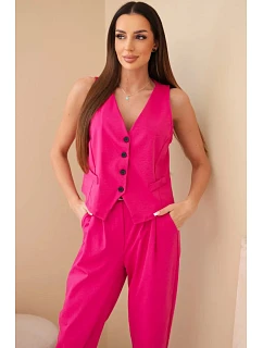 Súprava vesta + nohavice svetloružová