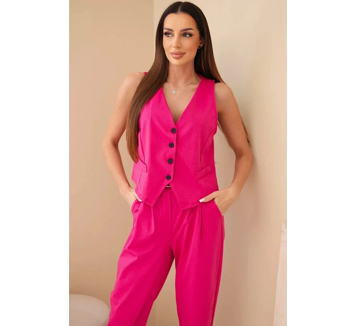 Súprava vesta + nohavice svetloružová Súprava vesta + nohavice svetloružová