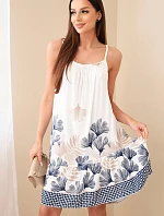 Dámske šaty bez ramienok s potlačou granátu