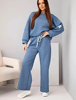 Dámsky set maslová mikina + nohavice denim