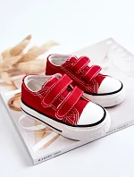 Dziecięce Trampki Na Rzepy Czerwone Bernie