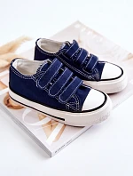 Dziecięce Trampki Na Rzepy Granatowe Bernie