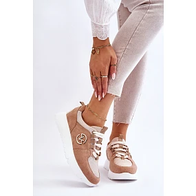 Dámska športová obuv na platforme Beige Aisha Dámska športová obuv na platforme Beige Aisha