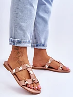 Damskie Klapki Z Dużymi Ćwiekami Nude Mercure