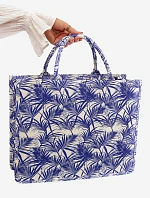 Wzorzysta Duża Torebka Granatowa Mooch