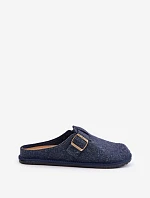 Wygodne Kapcie Męskie Z Klamrą Inblu SI000019 Granatowe