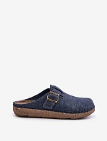 Kapcie Męskie Z Klamrą Klapki Profilaktyczne Inblu MT000012 Granatowe