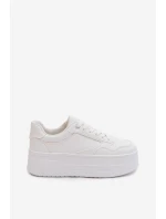 Dámské tenisky na masivní platformě bílé Feressa