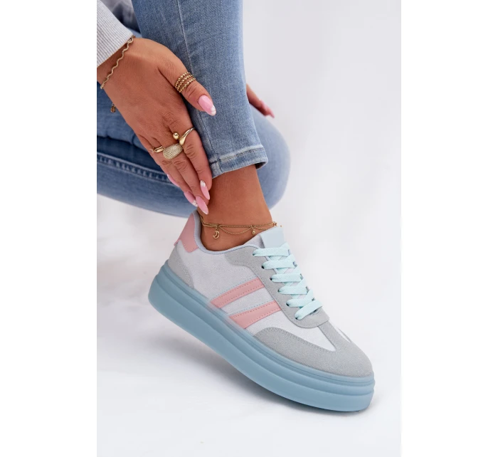 Dámské tenisky na platformě modré Galleria Dámské tenisky na platformě modré Galleria