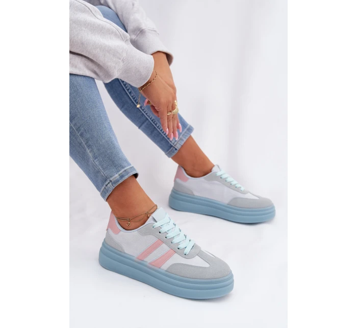 Dámské tenisky na platformě modré Galleria Dámské tenisky na platformě modré Galleria